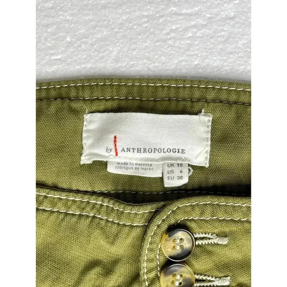Anthropologie Jackson Tapered Utility pants size 6 Olive green - Picture 9 of 12